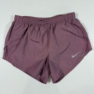 Nike Dri-Fit Running Shorts Women's Size XS Purple Lined Zip Pocket